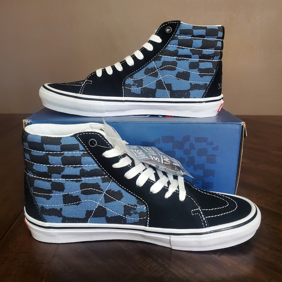 Vans x Krooked Skate Sk8-Hi by Natas For Ray Barbee Men Size 8.5 - Picture 2 of 8